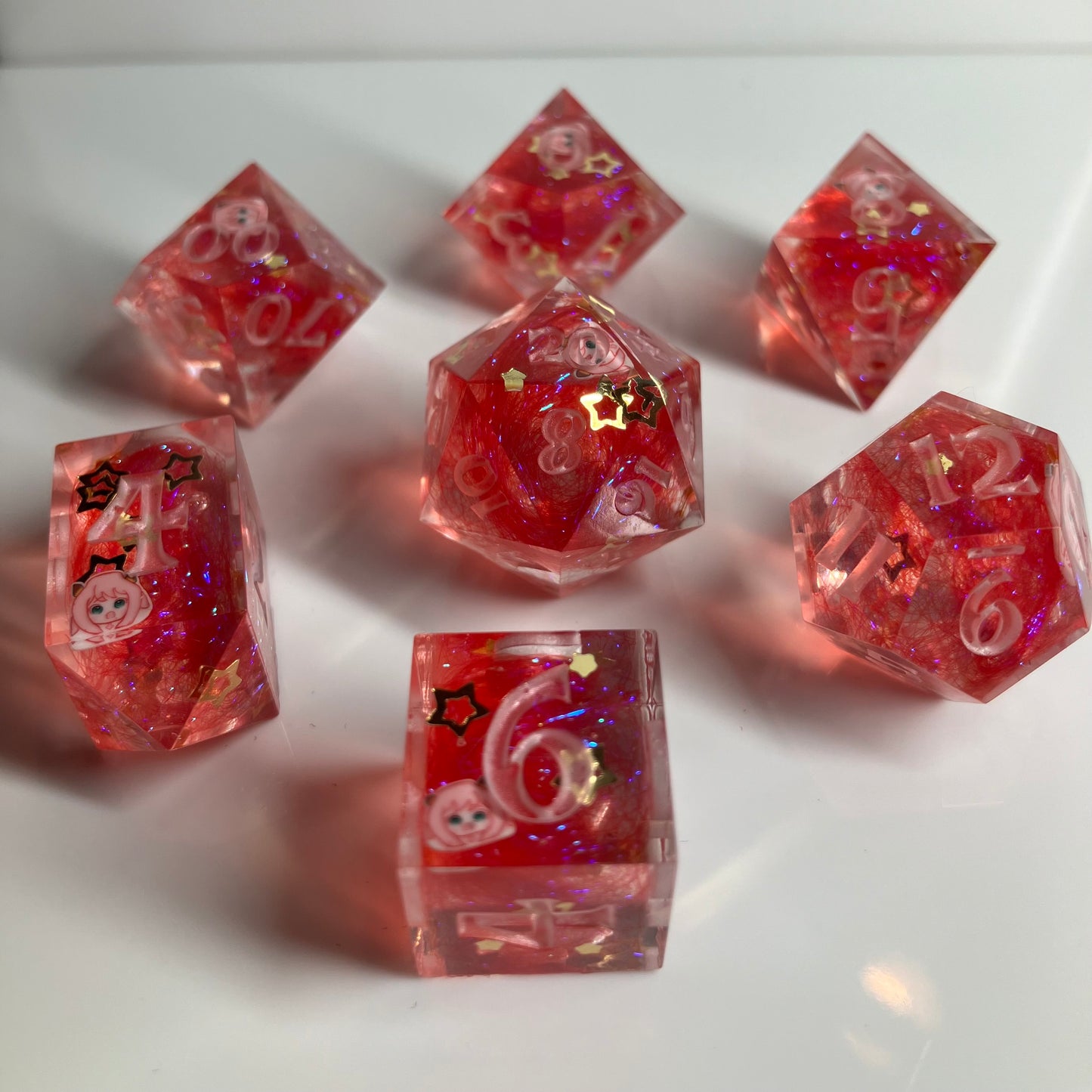 Anya 7 piece dice set