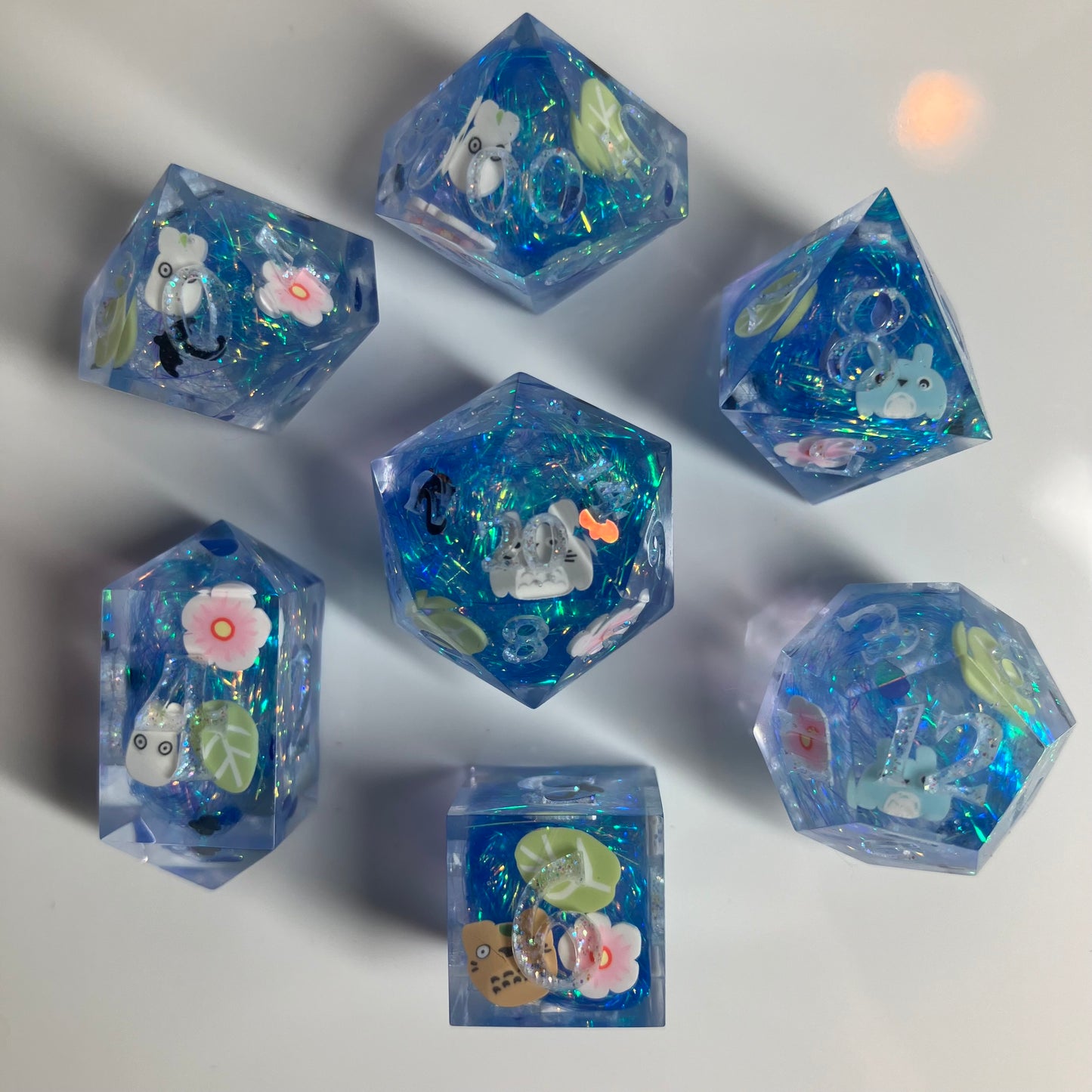 Totoro & Friends 7 piece dice set