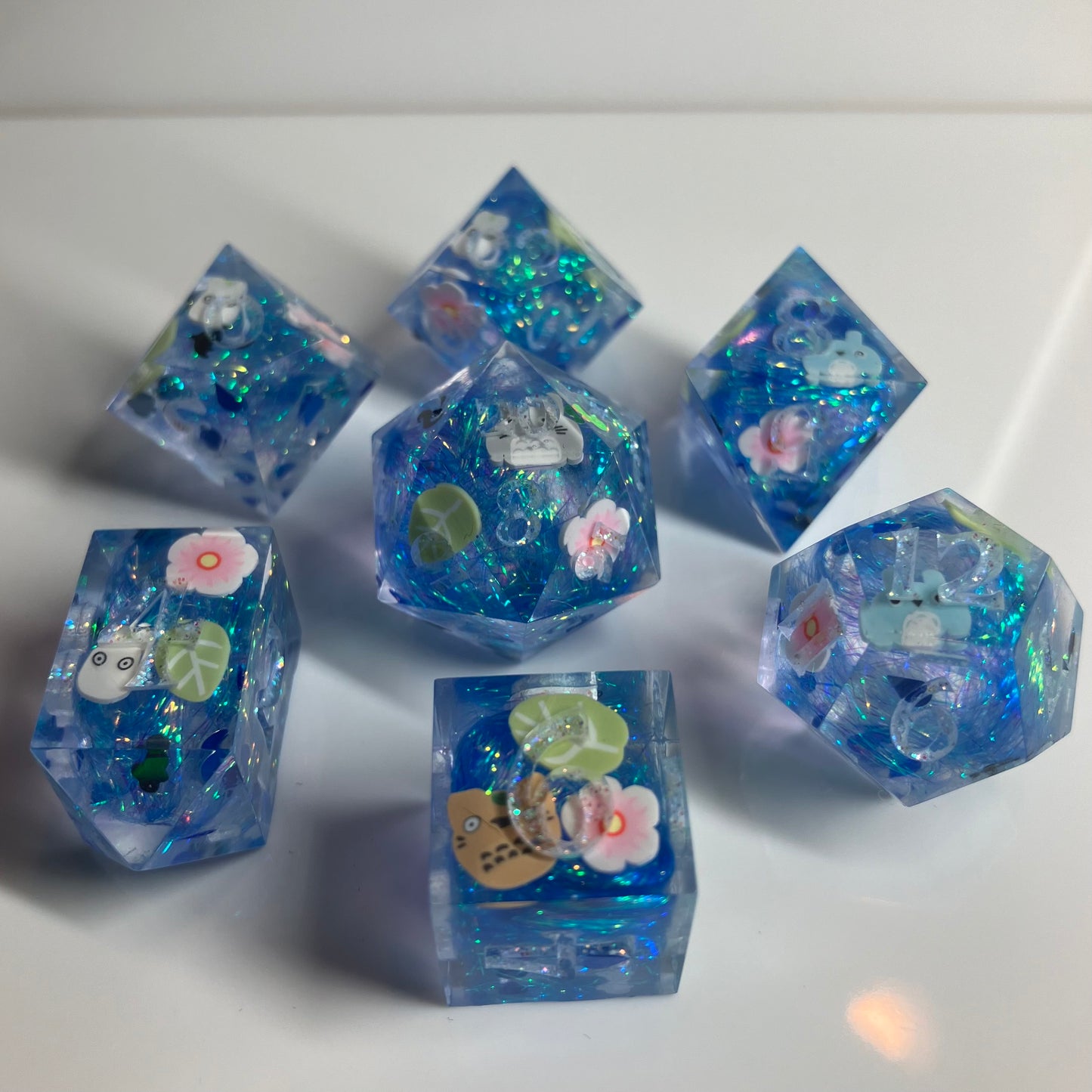 Totoro & Friends 7 piece dice set