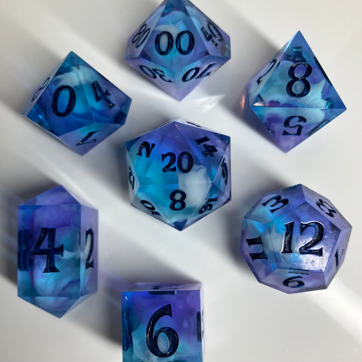 Calypso Skies 7 piece dice set