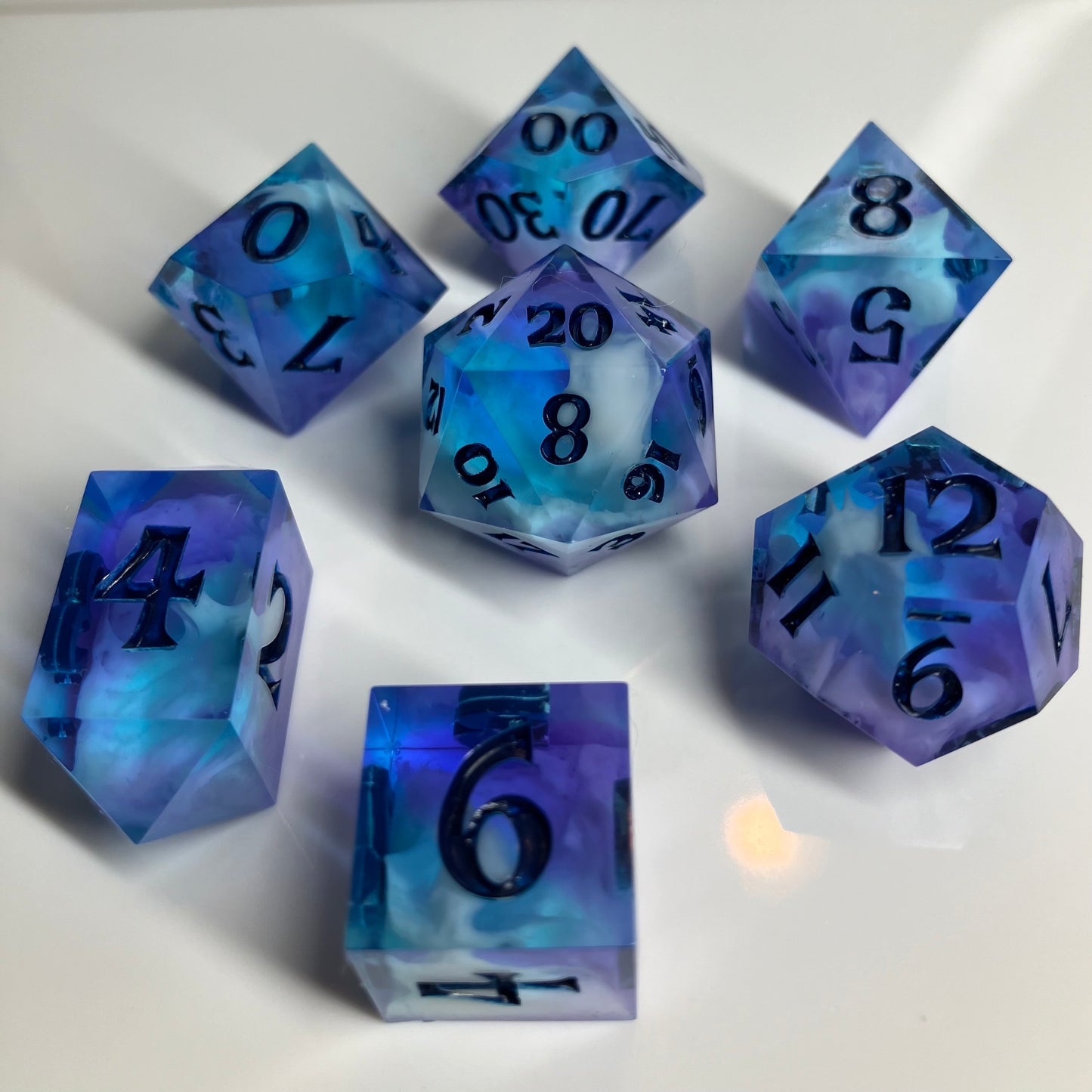 Calypso Skies 7 piece dice set