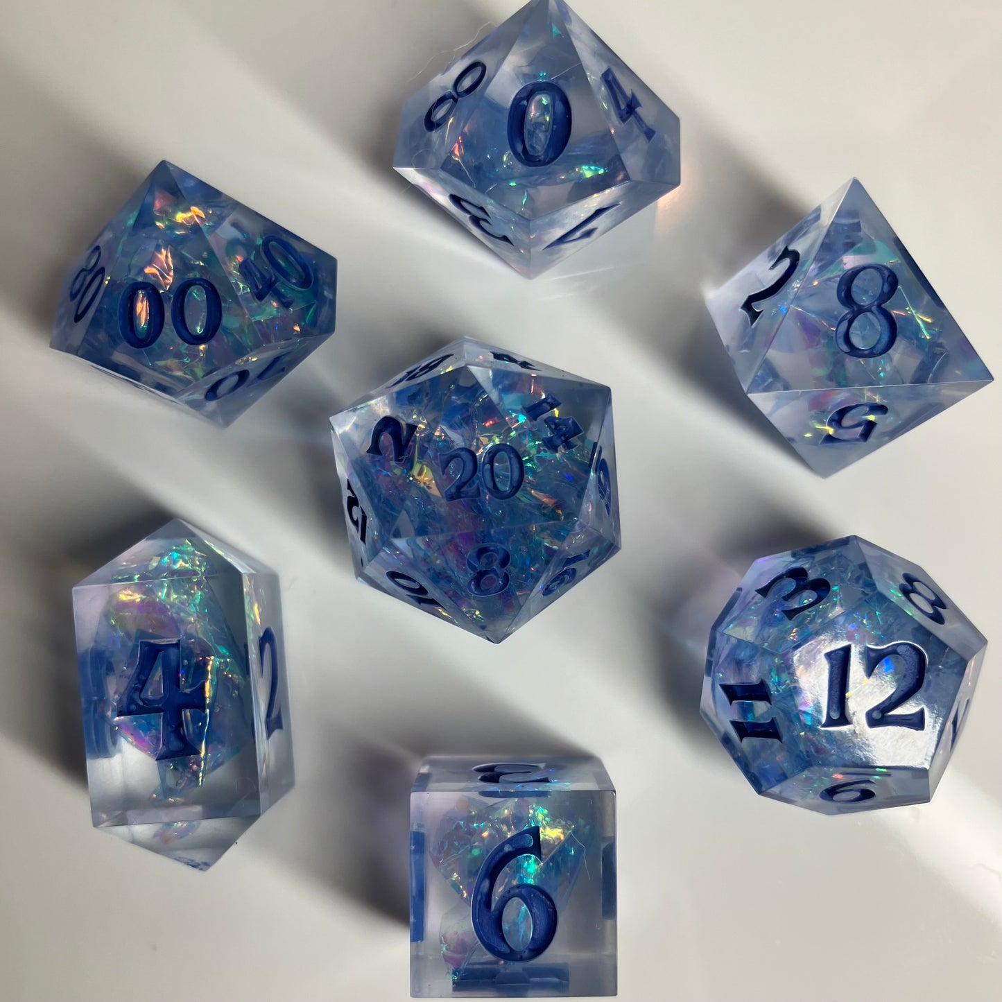 Opals 7 piece dice set
