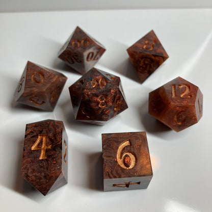 Mars the Warbinger 7 piece dice set