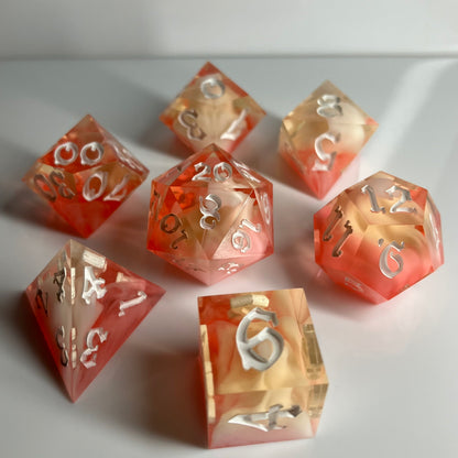 Astral Sunrise 7 piece dice set