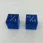 Blue positive and negative counter dice for mtg