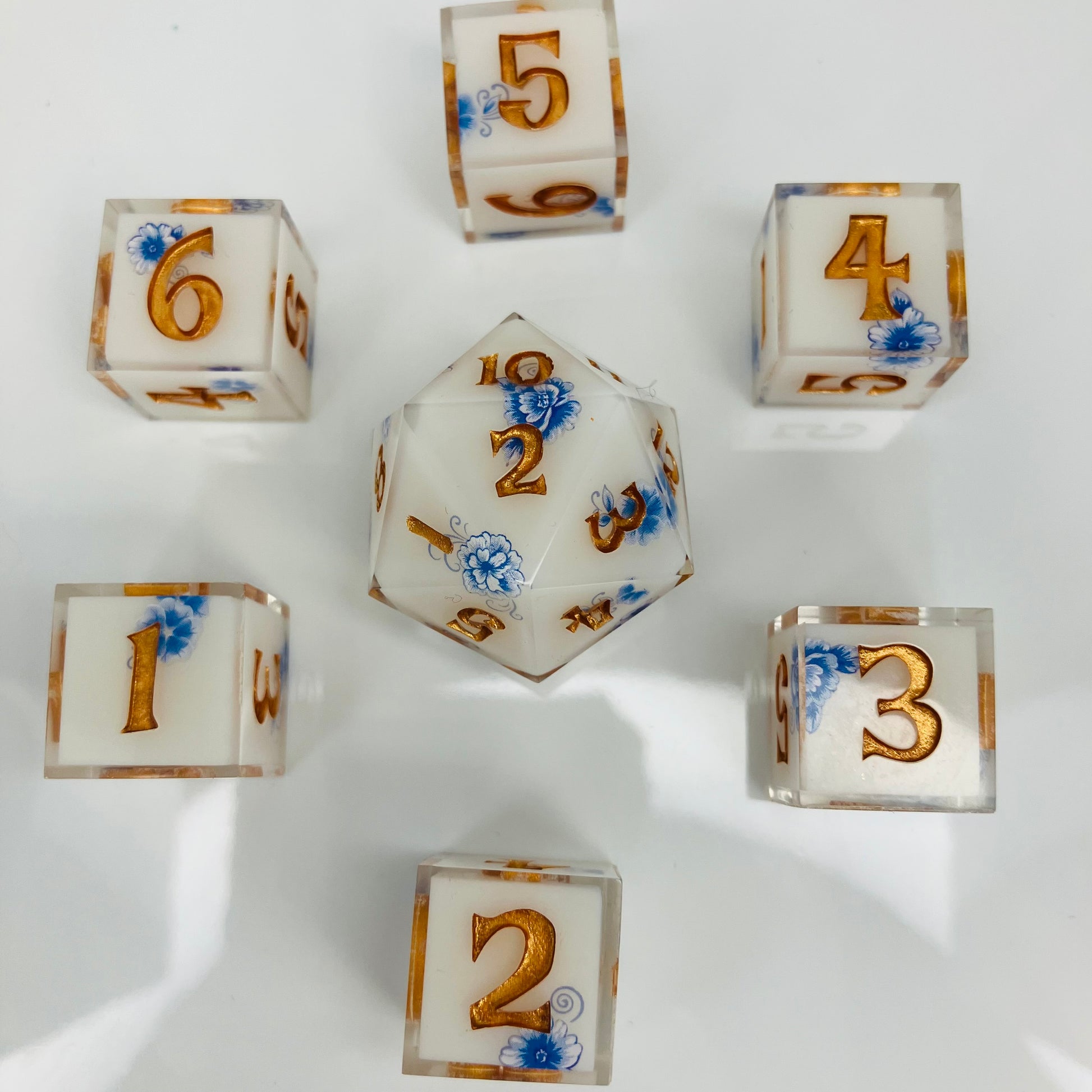 tea set inspired dice set for lorcana tcg