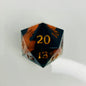 Calico cat inspired spindown d20