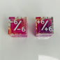 pink swirls in clear dice for magic the gathering