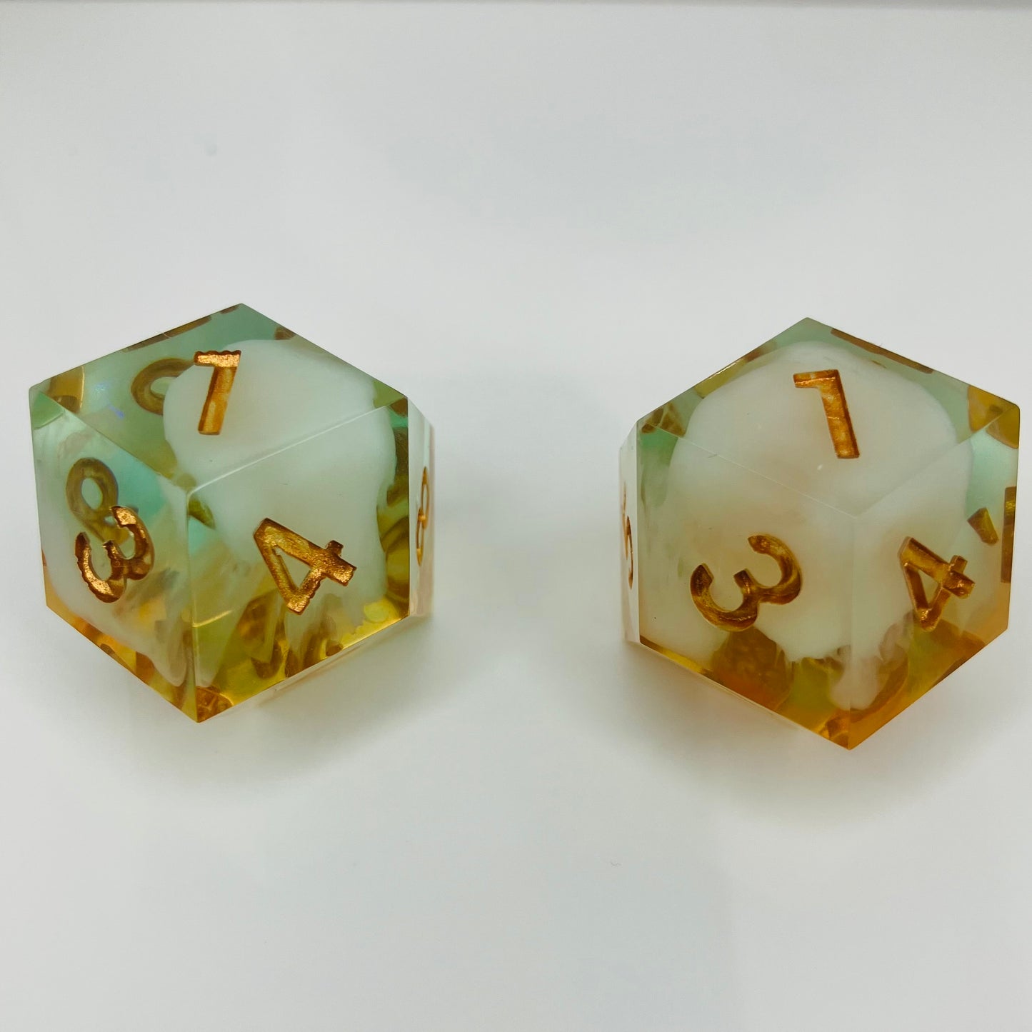 dagger heart champagne sunset set of d12s