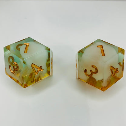 dagger heart champagne sunset set of d12s