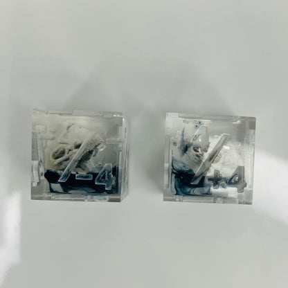 counter trackers for MTG with hand painted raven skulls