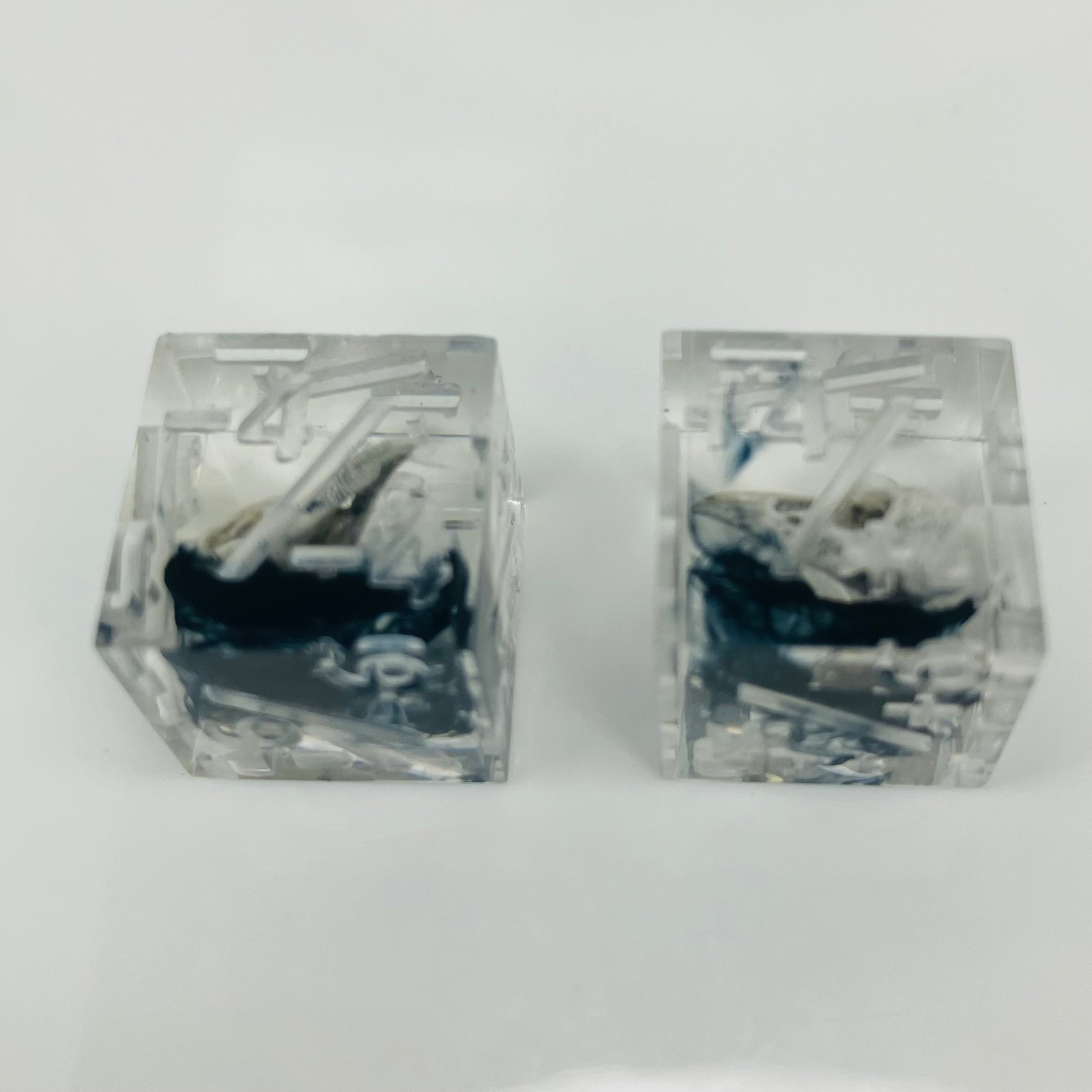 counter trackers for MTG with hand painted raven skulls