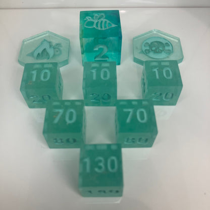 Jadite Pokemon TCG compatable dice