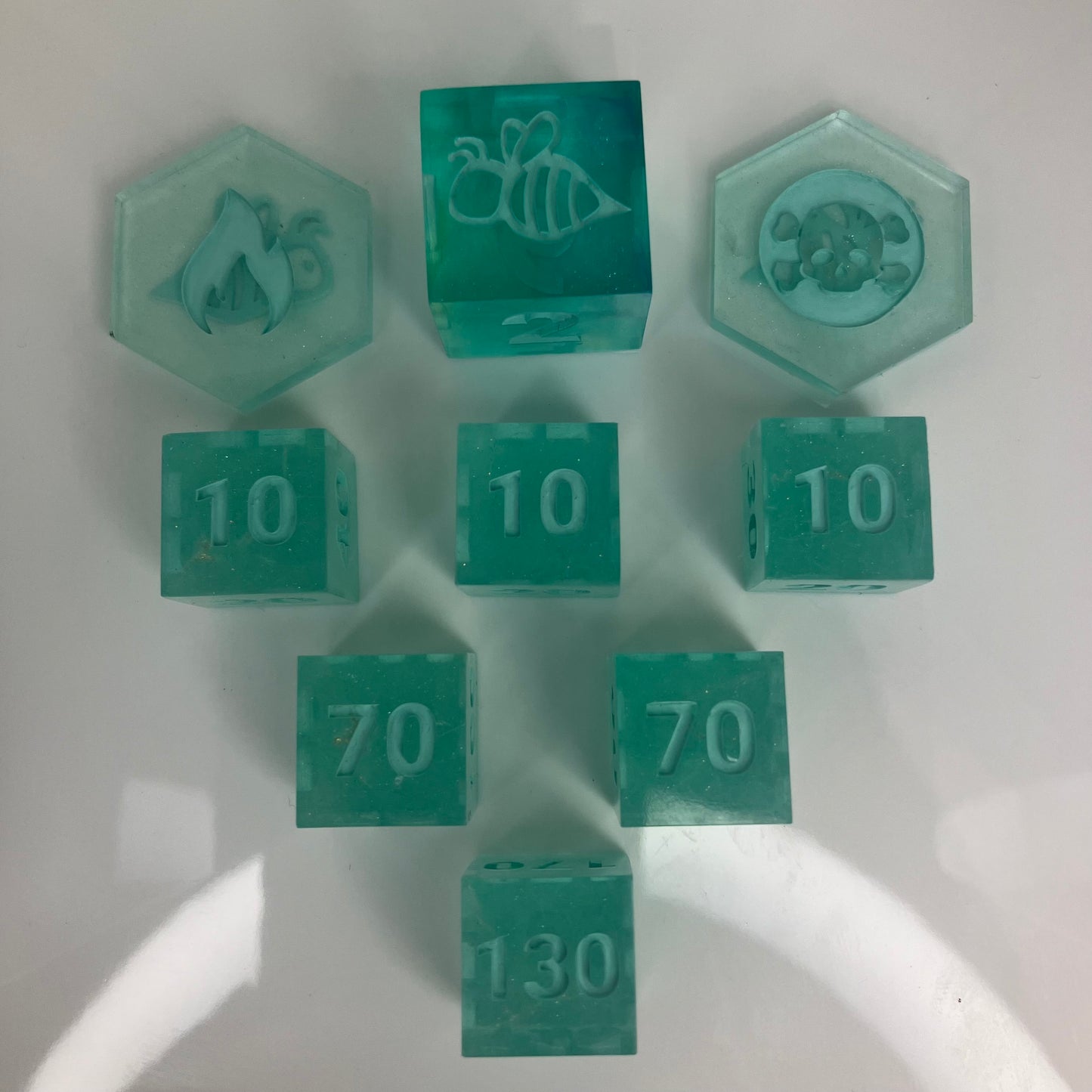 Jadite Pokemon TCG compatable dice