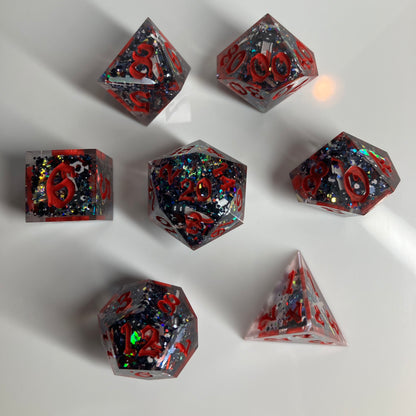 Stabby 7 piece dice set