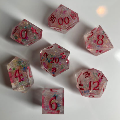 Bubbles 7 piece dice set