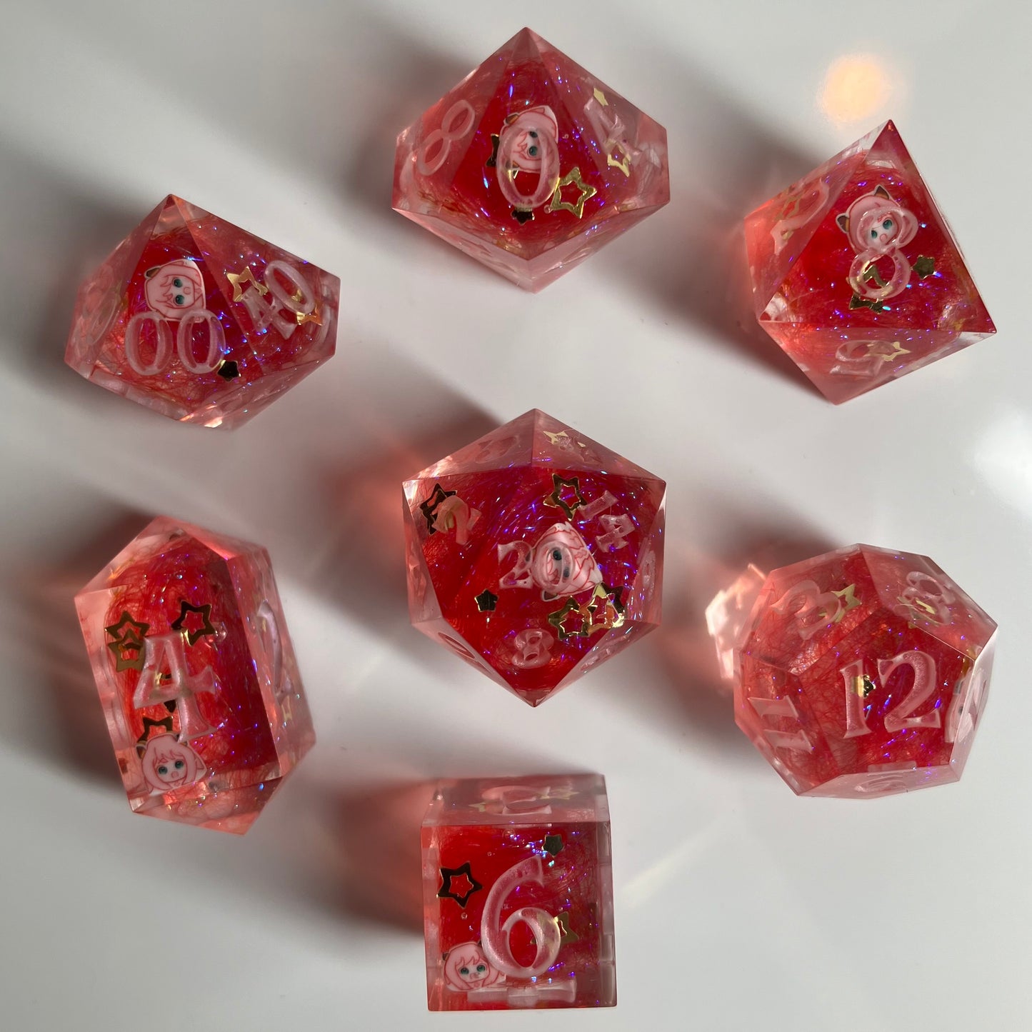 Anya 7 piece dice set