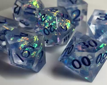 Opals 7 piece dice set