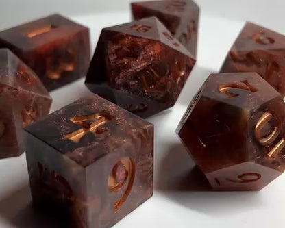 Mars the Warbinger 7 piece dice set