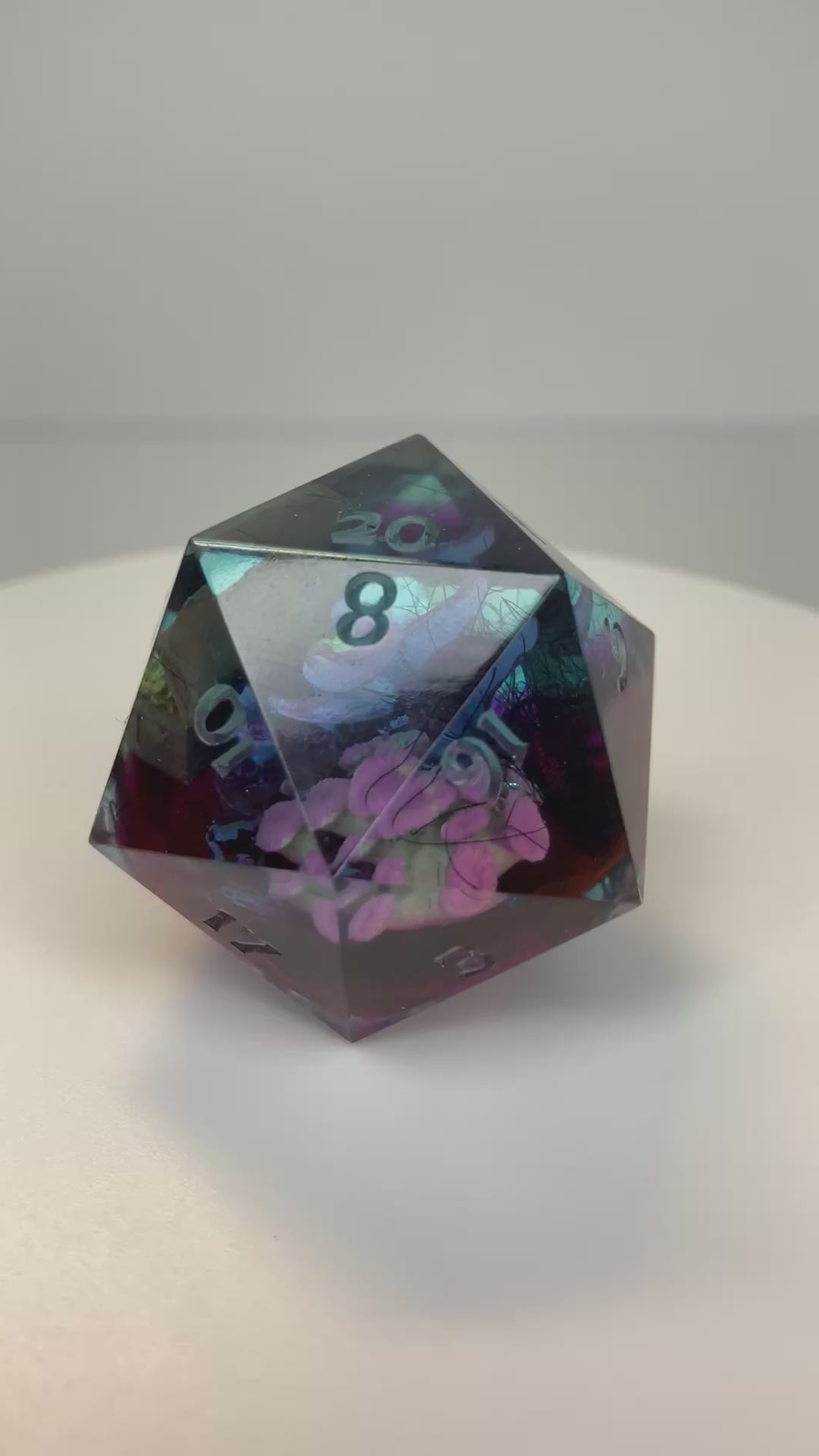 a kraken guards its treasure in this hand made chunk d20